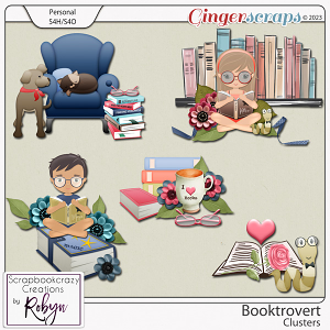 Booktrovert Clusters by Scrapbookcrazy Creations