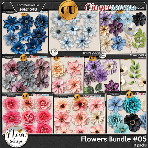 Flowers - Bundle #05 {CU} - by Neia Scraps Flowers - Bundle #05 {CU} - by Neia Scraps