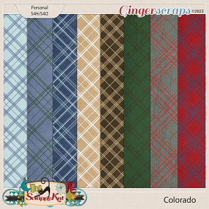Colorado Plaid Papers by The Scrappy Kat