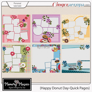 Happy Donut Day-Quick Page Set by Memory Mosaic