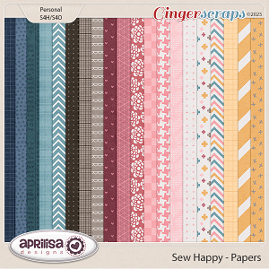 Sew Happy - Papers by Aprilisa Designs