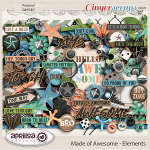 Made of Awesome - Elements by Aprilisa Designs