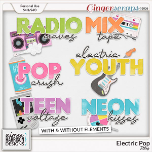 Electric Pop Titles by Aimee Harrison