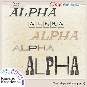 Nostalgia Alpha Pack by Kimeric Kreations