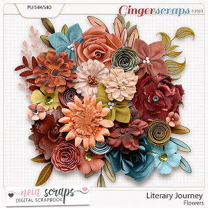 Literary Journey - Flowers - by Neia Scraps