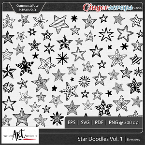 Star Doodles Vol 1 CU Elements Star Doodles Vol 1 CU Elements