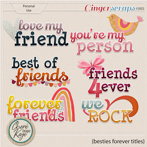 Besties Forever Titles by Chere Kaye Designs 