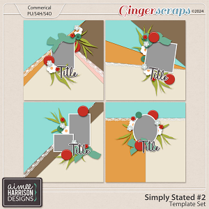Simply Stated #2 Template Set by Aimee Harrison