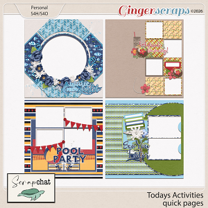 Todays Activities Quick Pages by ScrapChat Designs