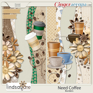 Need Coffee Borders by Lindsay Jane
