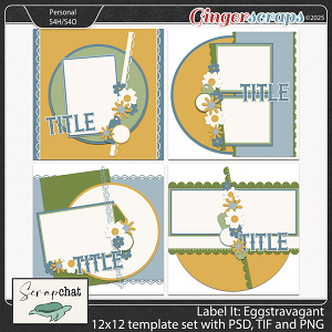 Label It Eggstravegant Template Set by ScrapChat Designs