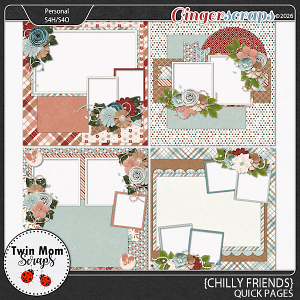 Chilly Friends - QUICK PAGES by Twin Mom Scraps