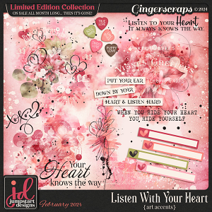Listen With Your Heart {Art Accents} LIMITED EDITION