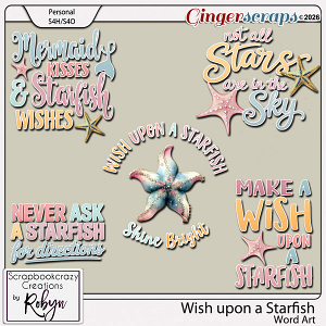 Wish upon a Starfish Word Art by Scrapbookcrazy Creations Wish upon a Starfish Word Art by Scrapbookcrazy Creations