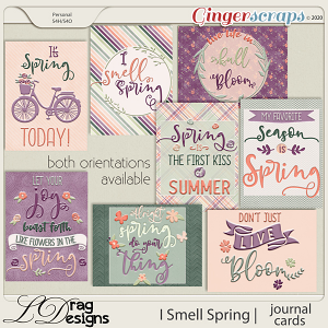 I Smell Spring: Journal Cards by LDragDesigns