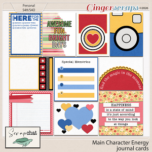 Main Character Energy Journal Cards by ScrapChat Designs