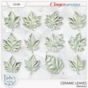 CU Ceramic Leaves by Ilonka's Designs