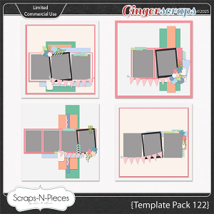 Template Pack 122 by Scraps N Pieces  