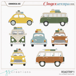 Road Trip1 Layered Templates (CU) by GS Creations