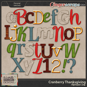 Cranberry Thanksgiving Alphabet Sets by Aimee Harrison