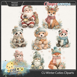 CU Winter Cuties Cliparts