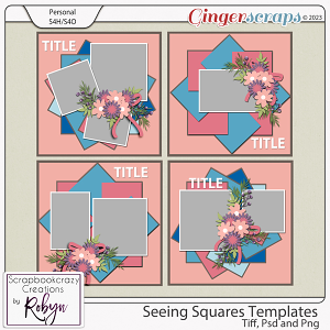Seeing Squares Templates by Scrapbookcrazy Creations