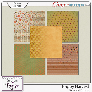 Happy Harvest Blended Papers by Scrapbookcrazy Creations