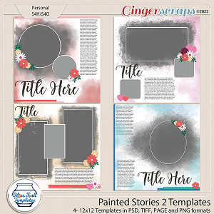 Painted Stories 2 Templates by Miss Fish