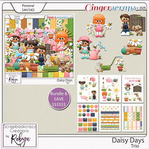 Daisy Days Trio by Scrapbookcrazy Creations