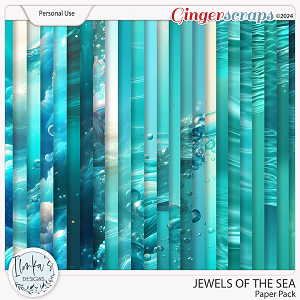 Jewels Of The Sea Paper Pack by Ilonka's Designs 