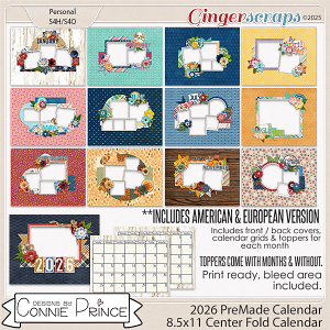 2026 PreMade Calendars by Connie Prince