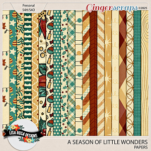 A Season Of Little Wonders - Papers by Lisa Rosa Designs