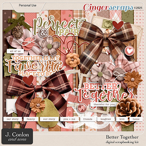 Better Together Digital Scrapbooking Kit by J. Conlon and Sons