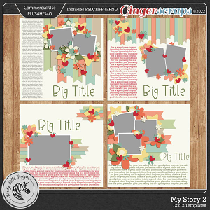 My Story 2 Templates [PU/CU] by Cindy Ritter