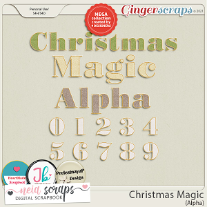 Christmas Magic - Alpha by Neia Scraps, JB Studio, HeartMade Scrapbook and PrelestnayaP Designs