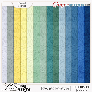 Besties Forever: Embossed Papers by LDragDesigns