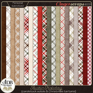 Rustic Holiday Solid & Tartan Papers by ADB Designs Rustic Holiday Solid & Tartan Papers by ADB Designs