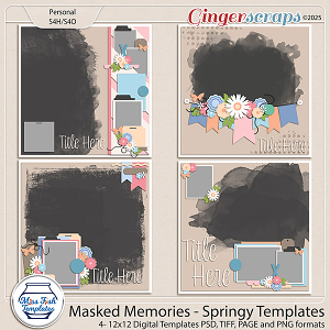 Masked Memories - Springy 1 Templates by Miss Fish 