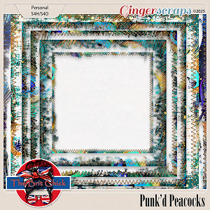 Punk'd Peacocks Edges By The Brit Chick