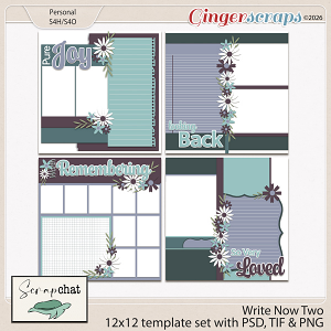 Write Now Two Templates by ScrapChat Designs Write Now Two Templates by ScrapChat Designs