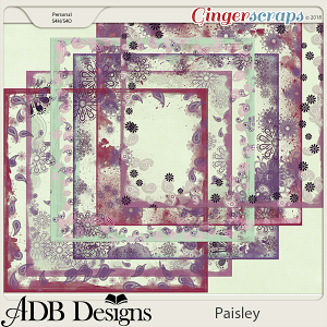 Paisley Page Borders by ADB Designs