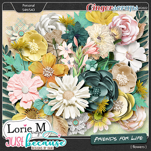 Friends for Life Flowers by JB Studio and LorieM Designs
