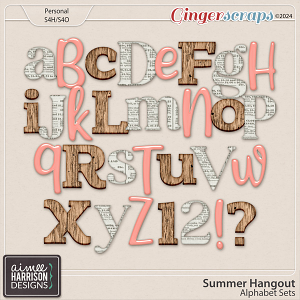 Summer Hangout Alphabet Sets by Aimee Harrison