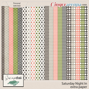 Saturday Night In Extra Papers by ScrapChat Designs