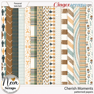 Cherish Moments - Patterned Papers - by Neia Scraps