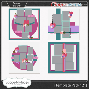 Template Pack 121 by Scraps N Pieces 