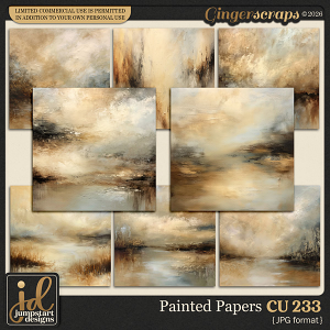 CU & PU 233 ~ Painted Papers