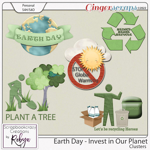 Earth Day Clusters by Scrapbookcrazy Creations
