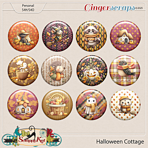 Halloween Cottage Flair Set by The Scrappy Kat