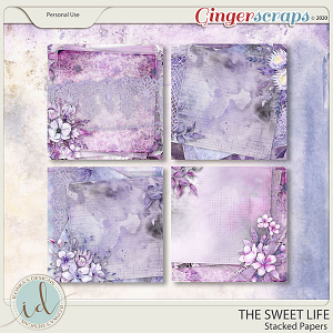 The Sweet Life Stacked Papers by Ilonka's Designs